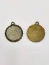 Letter metal pendants, tassels, zircon, bow connection accessories, lifting brass jewelry, semi-finished jewelry accessories, Jinhan jewelry accessories Specification image